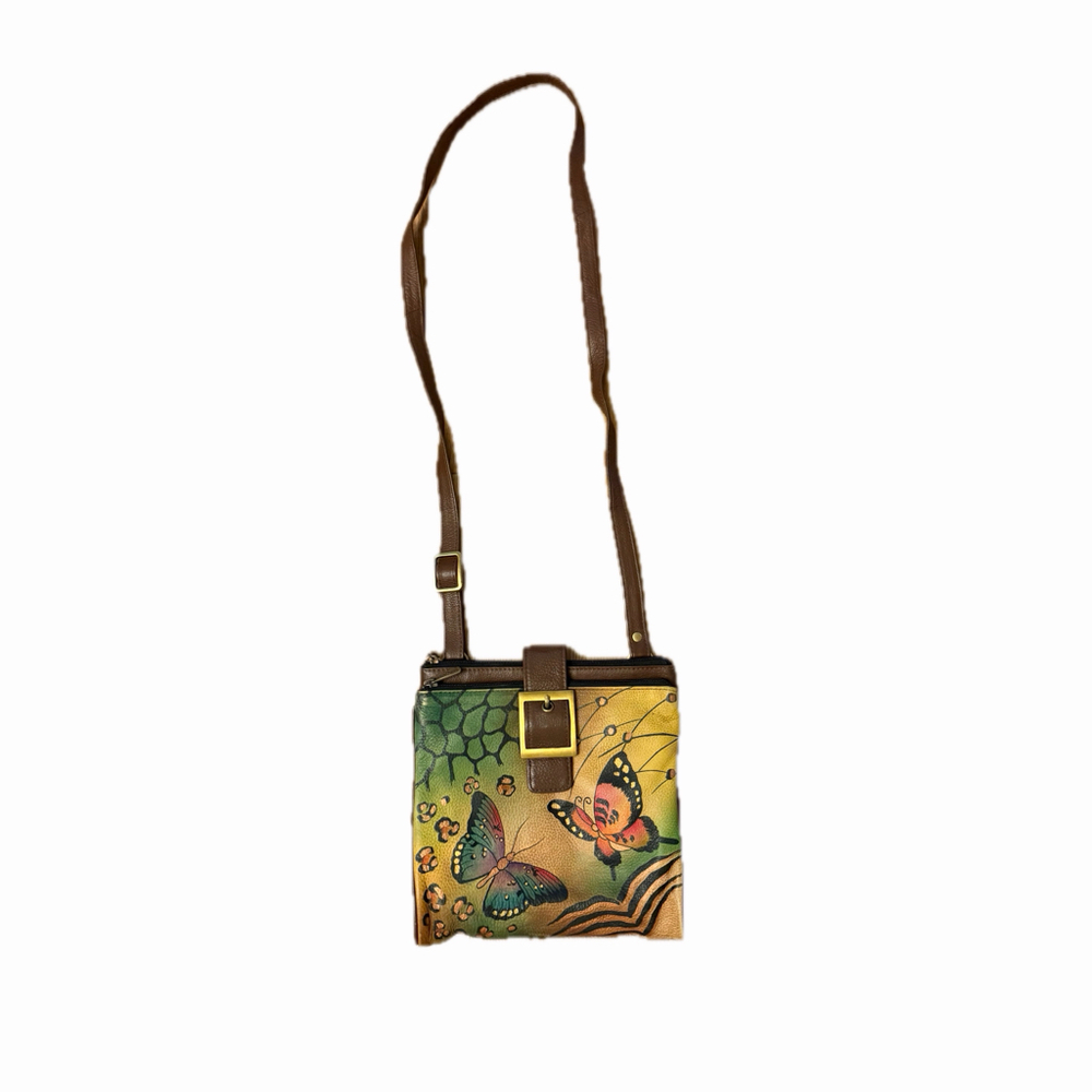 Anuschka Hand Painted Leather Crossbody